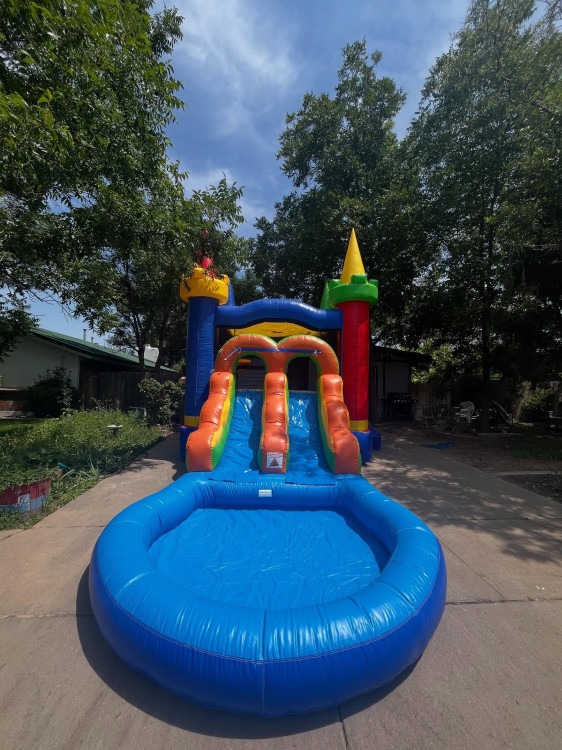 Classic Castle Bounce house slide combo(WET)(DRY)